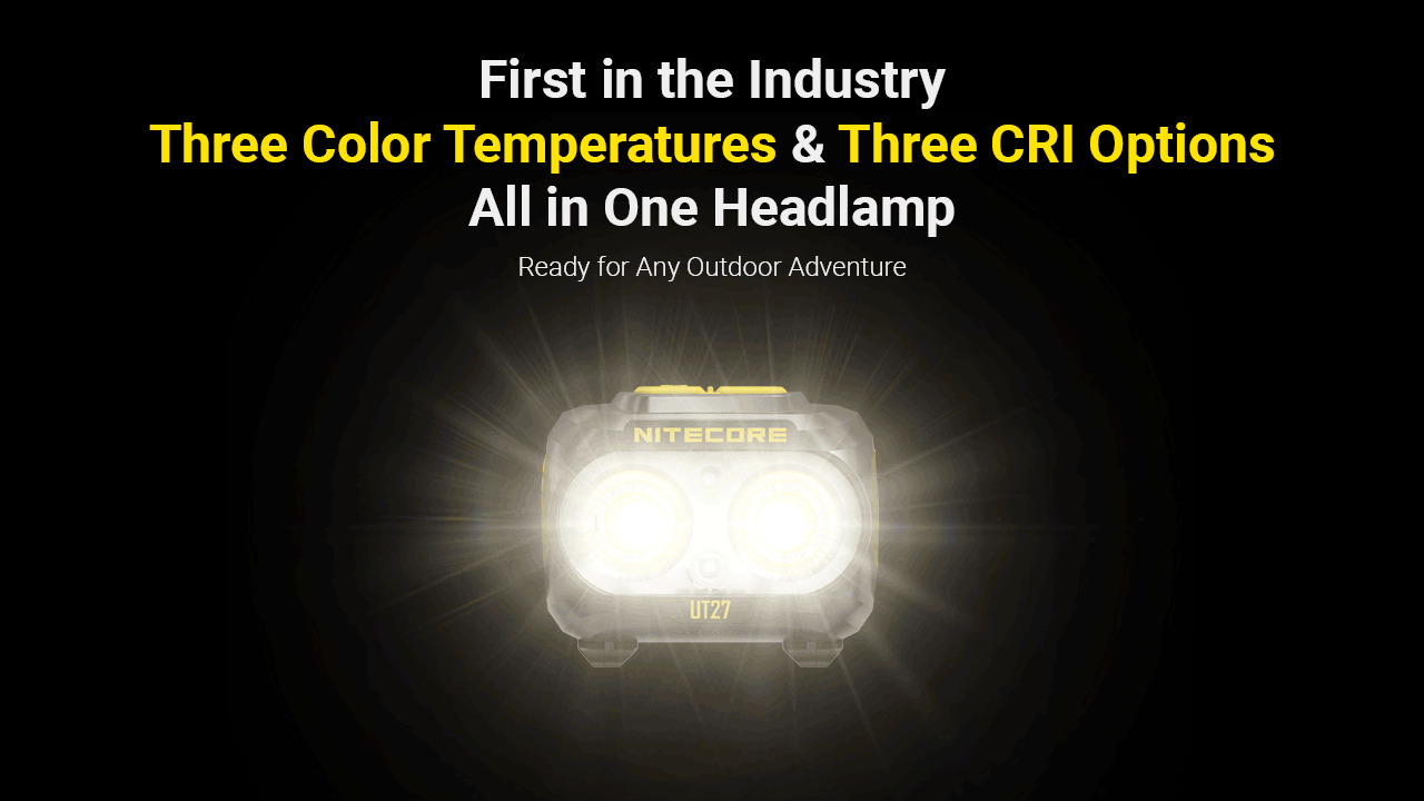 Nitecore Headlamp UT27 ( MCT ) - Black