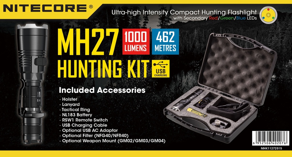 Nitecore MH27UV Hunting Kit