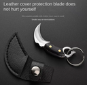 Mini Folding Keychain Knife Gold Handle