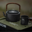 Wellhike IGT Table Tea Tray And Storage - Black