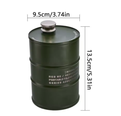 Wellhike Camping Flask - Black