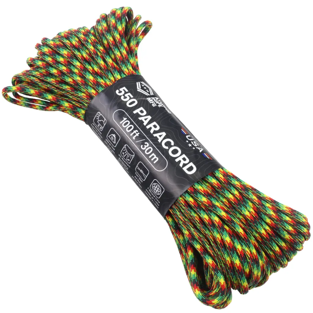 Atwood 550 Paracord - Jamaican Me Crazy - 30m