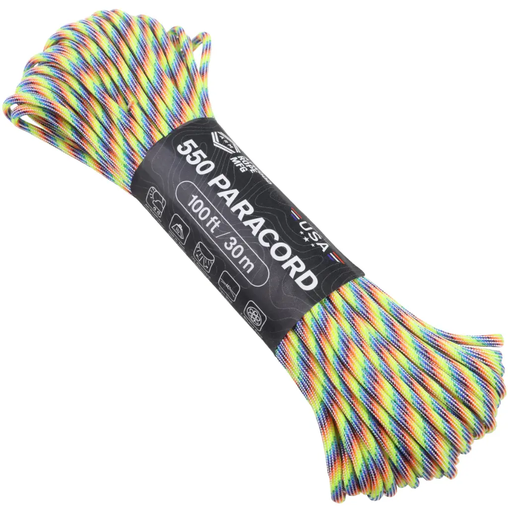 Atwood 550 Paracord - Rainbow Road