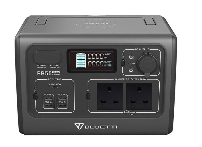 Bluetti EB55 Portable Power Station | 700W 537Wh