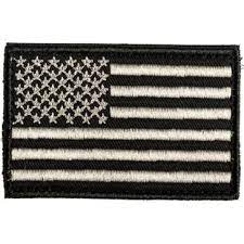 MORALE FLAG PATCHES - US Flag (Black)