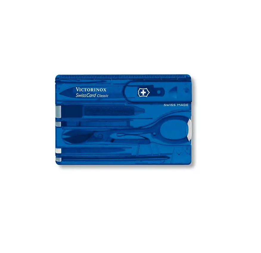 Victorinox Swiss Card Classic in red transparent