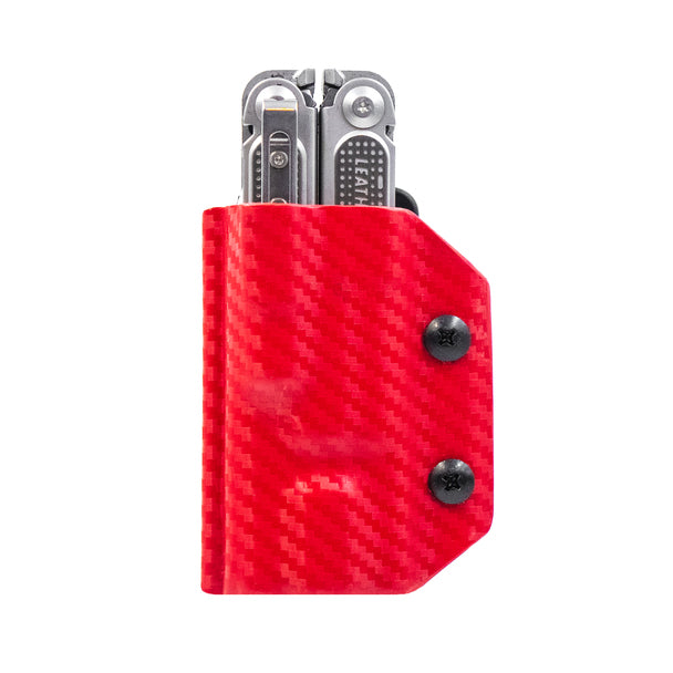 Clip & Carry Leatherman Kydex Sheath for the FREE p2- CF Red