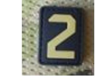 Tsno Number 2 PVC Patch Tan