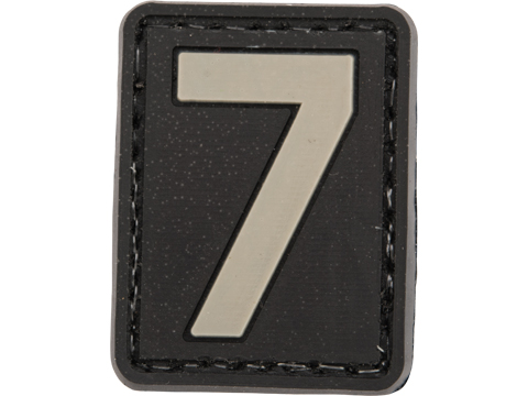 Tsno Number 7 PVC Patch Gray
