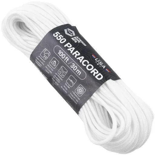 [S08] Atwood 550 Paracord - Whaite- 30m