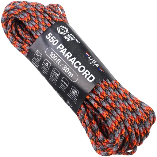 [P22] Atwood 550 Paracord - Lava - 30m