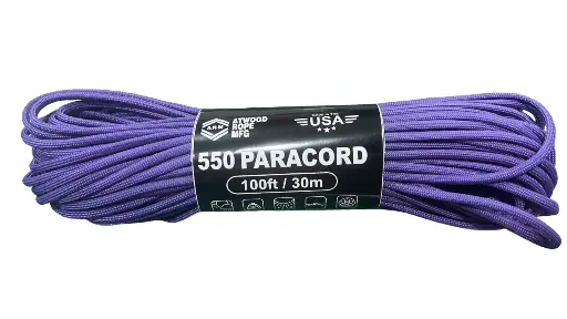 [DPurple] Atwood 550 Paracord - Dark Purple  - 30m