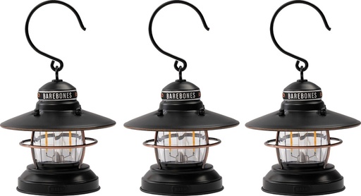 [BARE276] Barebones Living Edison Mini Lantern Bronze 3pk
