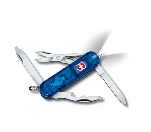 [0.6366.t2] Victorinox Midnite Manager in blue transparent