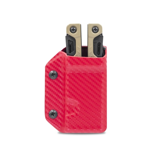[LOHT-CF-RED] Clip & Carry Leatherman Kydex Sheath for the OHT - CF Red