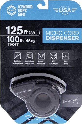 [ARMMTRD01] Atwood Rope MFG Mini TRD Micro Cord Dispenser