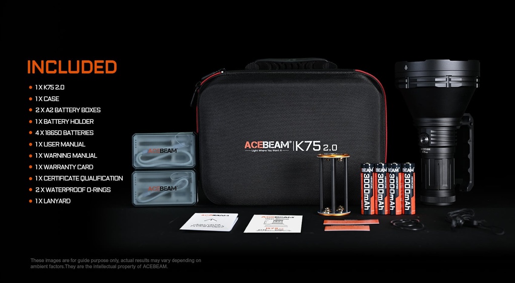 Acebeam K75 2.0 Longest Throw Flashlight