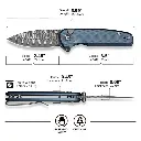 CIVIVI Mini Shakan Blue - Damascus 