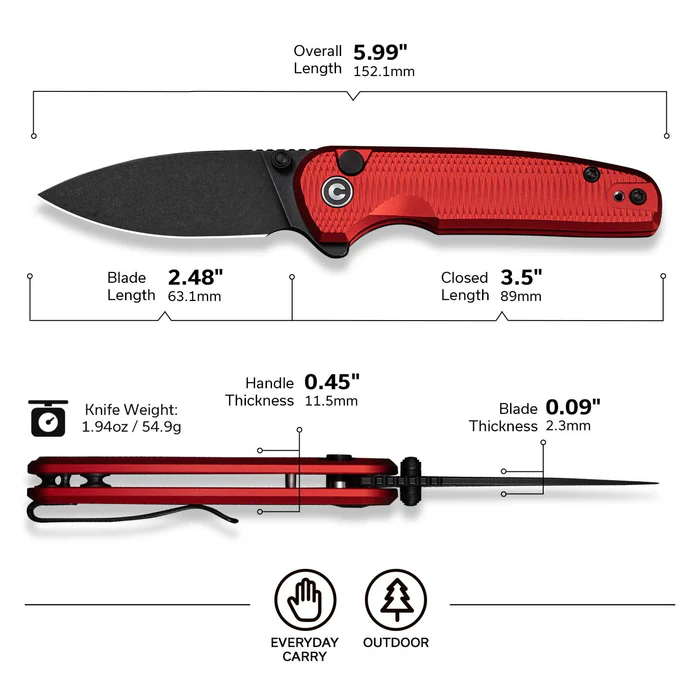 CIVIVI Mini Shakan Blue - Damascus 