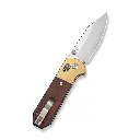 CIVIVI Yonder Guibourtia Wood - Brass Bolsters