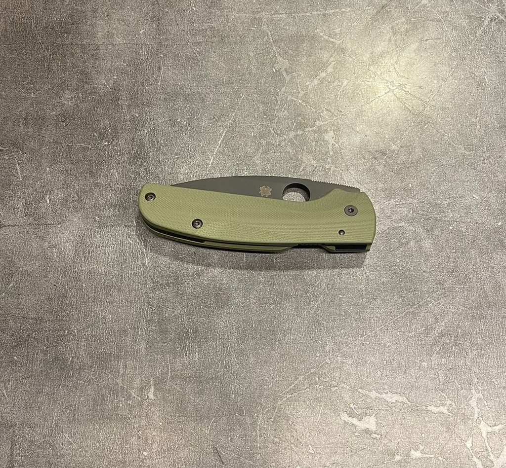 Spyderco Shaman Flytanium Scales OD Green G10