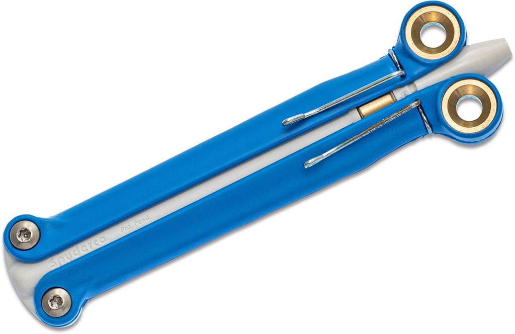 Spyderco BaliYo Flip Pen - Heavy-Duty, Blue/White
