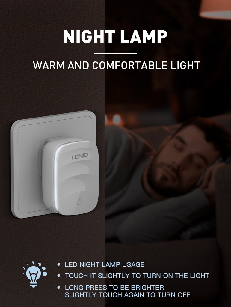 LDNIO HOME CHARGER A2425C With USB to Type-C