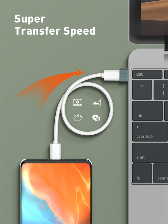 LDNIO USB Convertor USB A to Type-C Adapter
