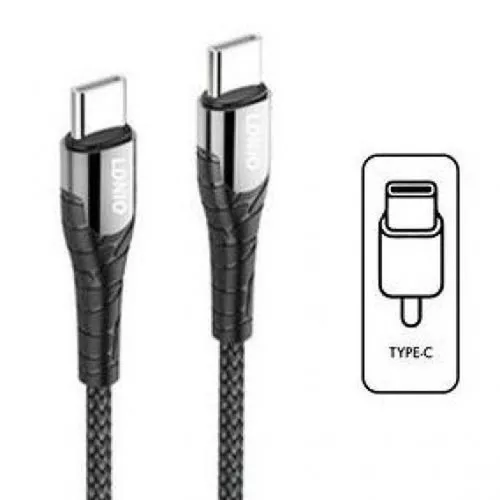 LDNIO CABLE  Type-c to Type-c ( Gray )