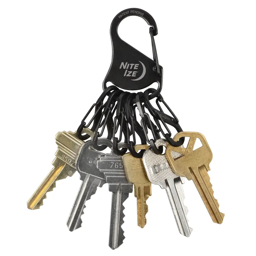 Nite Ize KEYRACK STEEL S-BINER Black