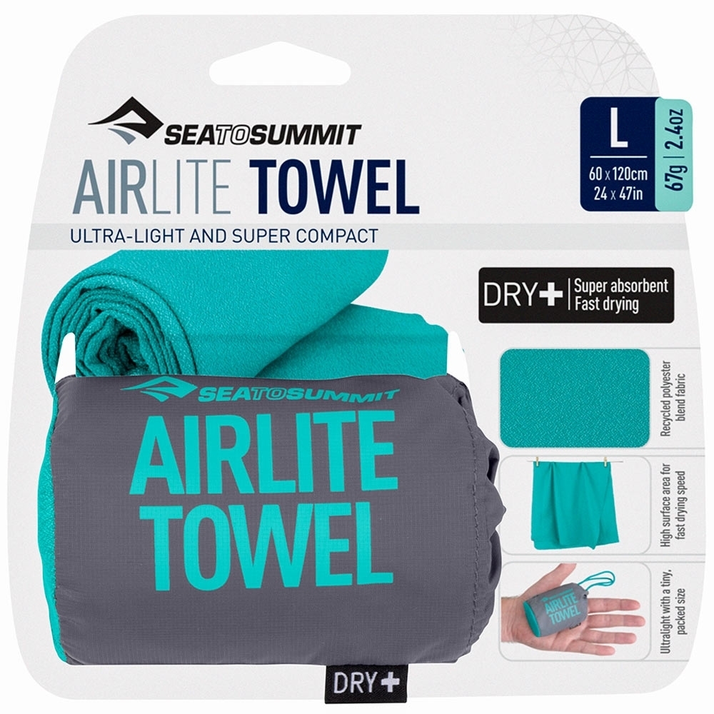 Sea to Summit air lite towel Pacific Blue L
