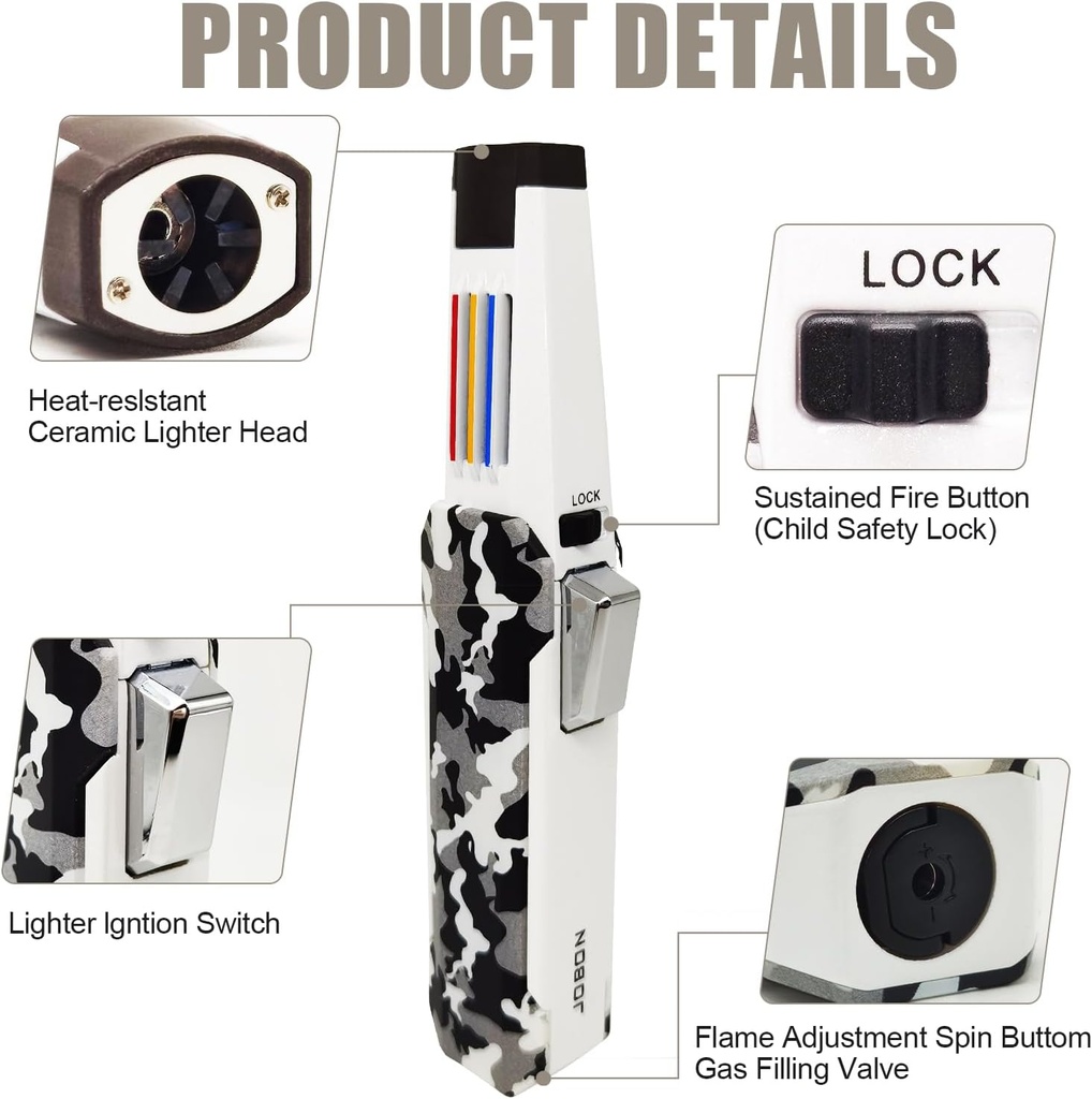 Jobon Torch Lighter (Army Color )