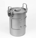 Camping Pure 900ml Titanium Cooker Cooking Pot Set