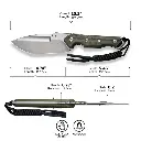 CIVIVI Maxwell Fixed Blade Knife G10 Handle