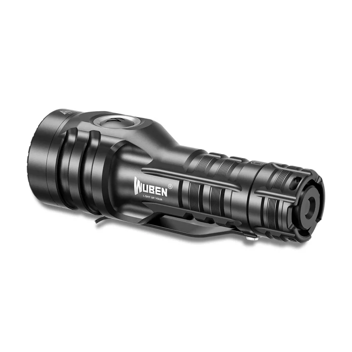 Wuben E6 Small Steel Cannon Strong Flashlight - 900 Lumen 