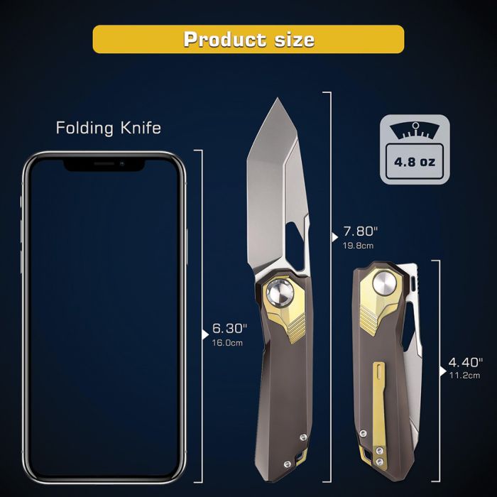 REMETTE Peregrine Falcon Linerlock Ti Brown 