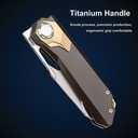 REMETTE Peregrine Falcon Linerlock Ti Brown 
