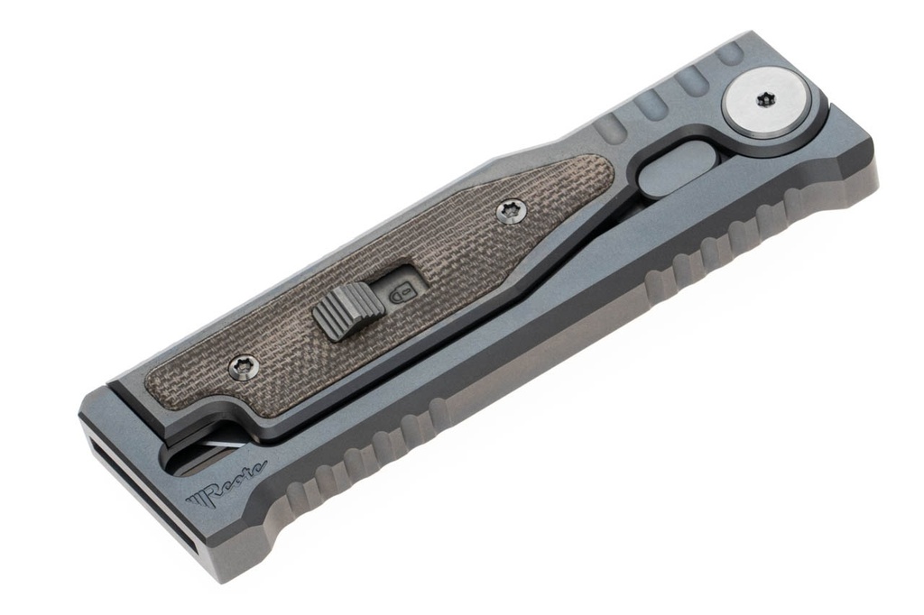 Reate EXO Mini 3V Tanto - Green Micarta 