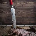 F.Dick Red Tanto Knife 8"