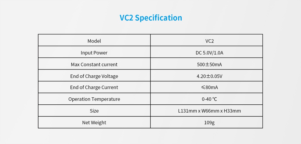 XTAR VC2 Charger