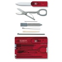Victorinox Swiss Card Classic in red transparent