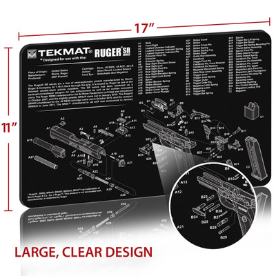 Tekmat Ruger SR 9 (SR 40) - Gun Cleaning Mat