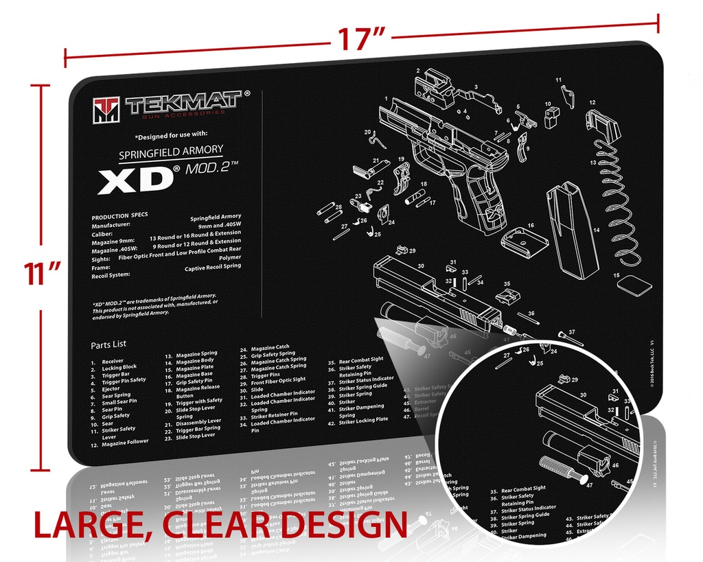 Tekmat XD Mod 2 Gun Cleaning Mat 