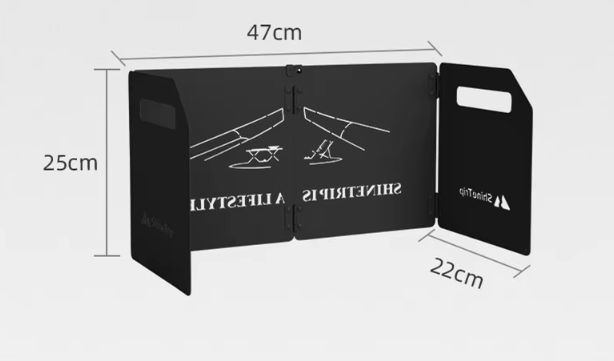 Shine trip Camping windshield set Khaki