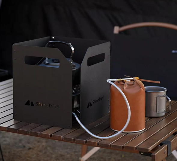 Shine trip Camping windshield set Black