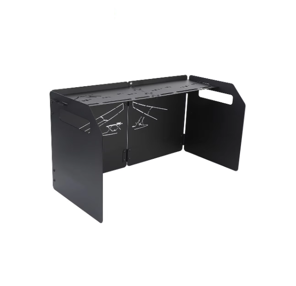 Shine trip Camping windshield set Black