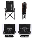 Shine trip adjustable folding chair - Black