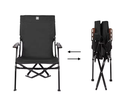 Shine trip comfortable folding chair - Black