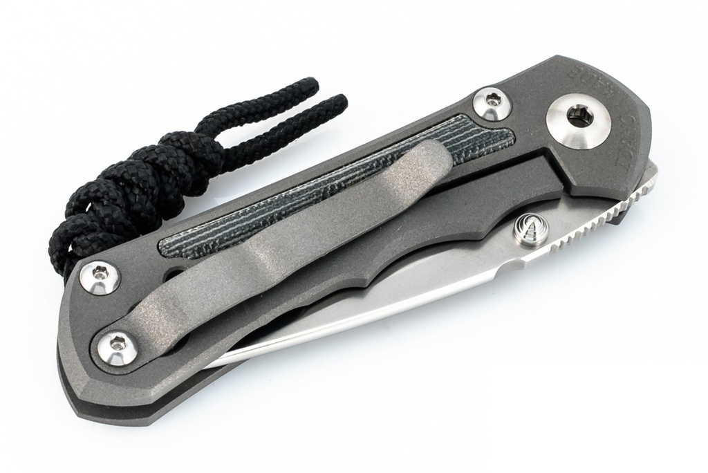 Chris Reeve Small Inkosi - Black Canvas Micarta Inlay