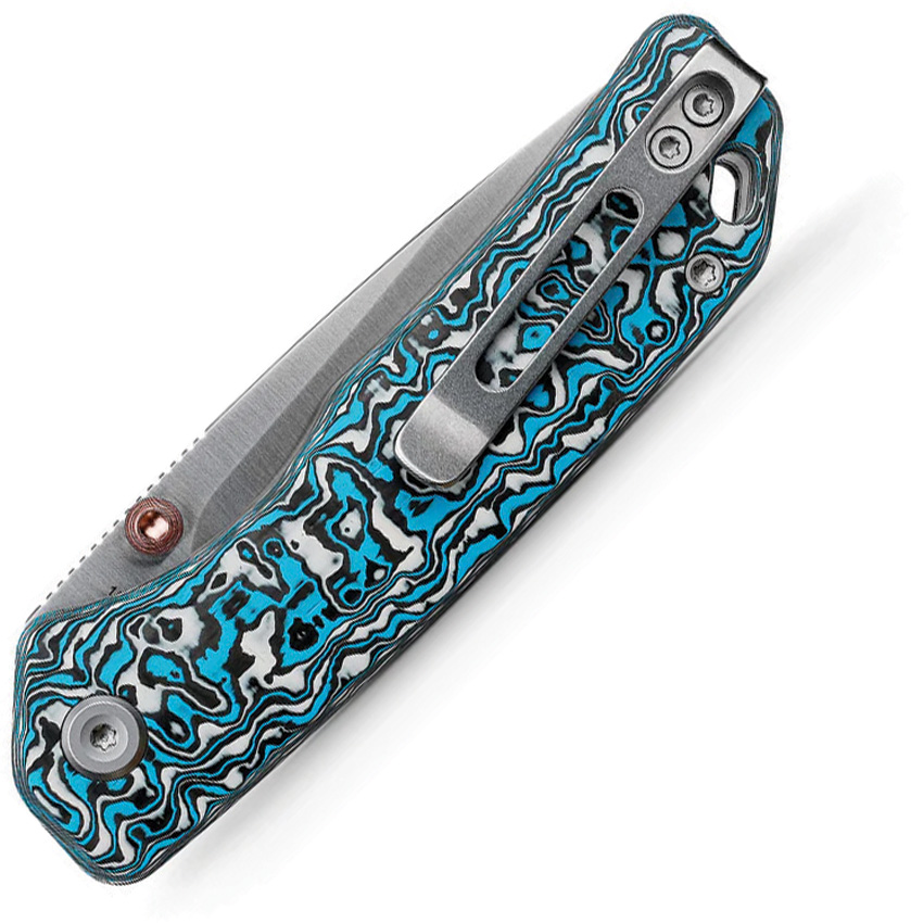 Vosteed Marten Top Linerlock Blue CF 